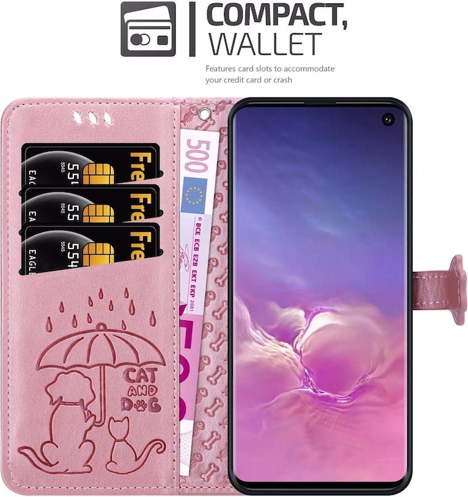 Produktbild Cadorabo Book Hunde & Katzen Cover (Samsung Galaxy S10)