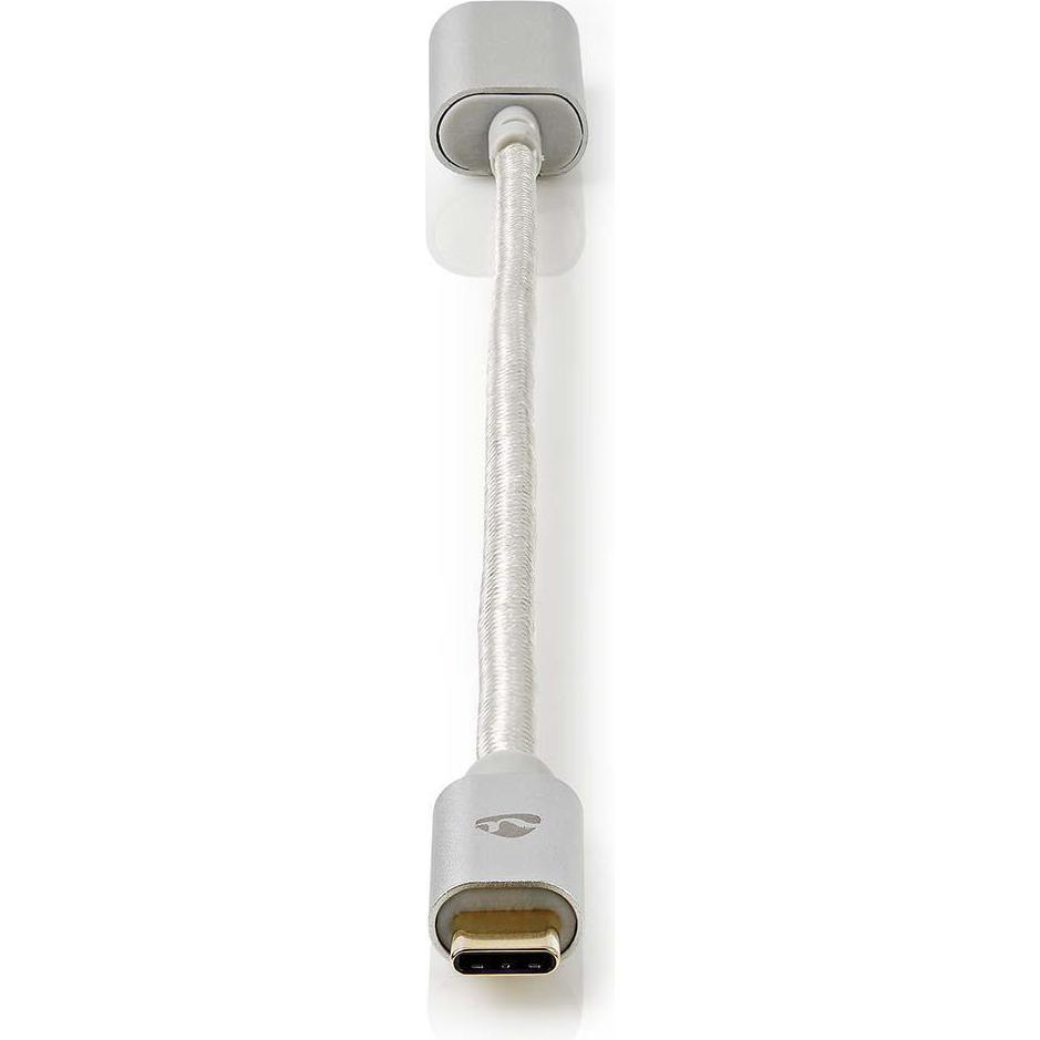 Thumbnail - Nedis CCTB64650AL02 USB-Adapterkabel Typ C (USB Typ-C, 20 cm), Data + Video Adapter, Silber