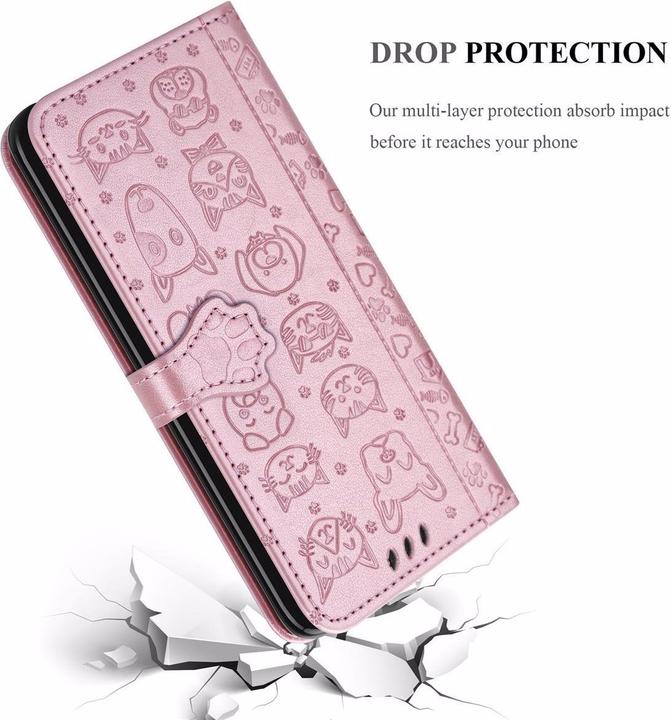 Produktbild Cadorabo Book Hunde & Katzen Cover (Samsung Galaxy A20s)