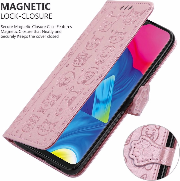 Produktbild Cadorabo Book Hunde & Katzen Cover (Samsung Galaxy A10, Samsung Galaxy M10)