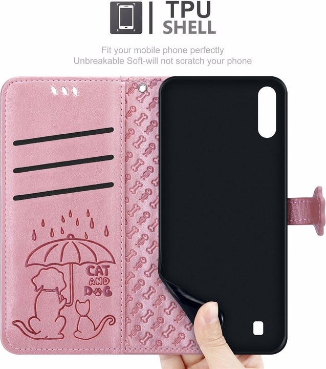 Produktbild Cadorabo Book Hunde & Katzen Cover (Samsung Galaxy A10, Samsung Galaxy M10)