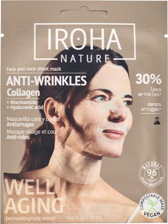 Produktbild Iroha Nature Nature - Cotton Face & Neck Mask Anti-Age (30 ml)