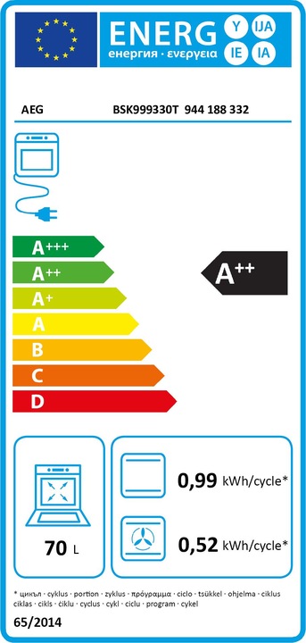 Energy Label AEG BSK999330T