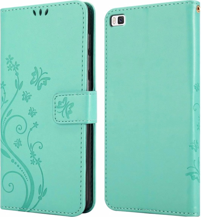 Produktbild Cadorabo Flower Book Cover (Huawei P8)