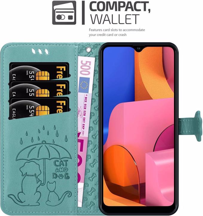Produktbild Cadorabo Book Hunde & Katzen Cover (Samsung Galaxy A20s)