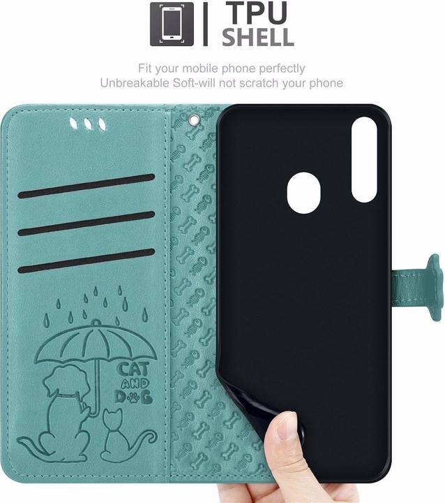 Produktbild Cadorabo Book Hunde & Katzen Cover (Samsung Galaxy A20s)