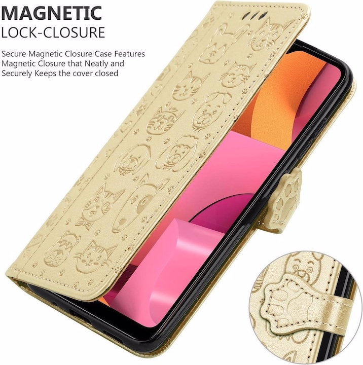 Actual product image Cadorabo Book Dogs & Cats Cover (Samsung Galaxy A20s)