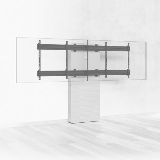Actual product image Hagor CON-Line W Dual 165-191cm conference room furniture floor-wall mounting for 2 displays VESA max. 800 (Ground, 75", 90 kg)