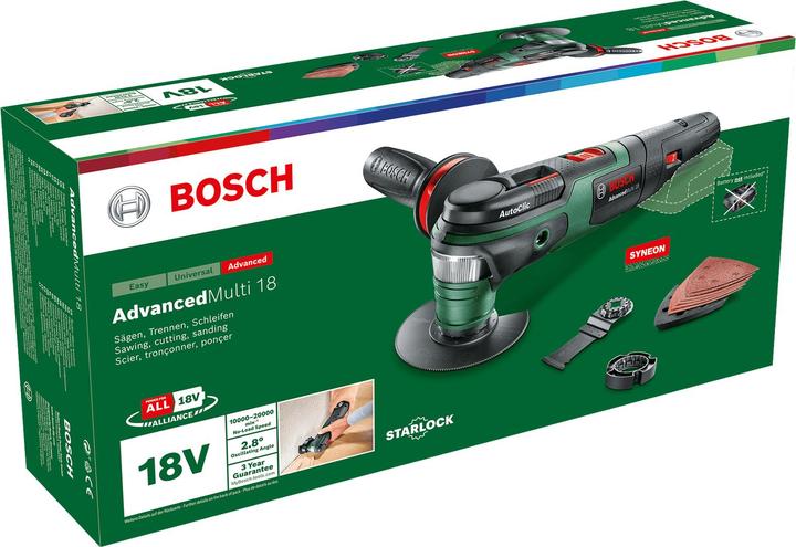 Actual product image Bosch Home & Garden AdvancedMulti 18 without battery and charger