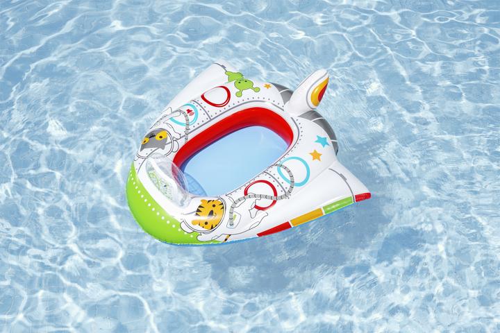 Actual product image Bestway Funspeakers Space Ship Inflatable Baby Boat Float