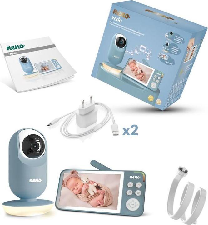 Produktbild Neno VEDO BLUE Elektronische Baby-Nanny mit drahtlosem Empfänger (300 m)