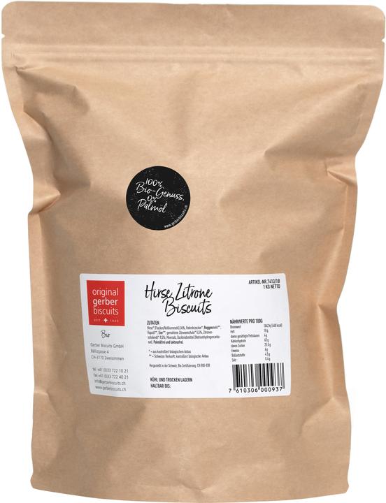 Produktbild Gerber Biscuits Hirse Zitrone Biscuits Bio (1 Stk., 1000 g)