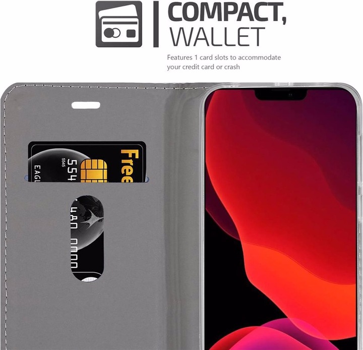 Produktbild Cadorabo Book Jeans Optik Cover (Apple iPhone 12)