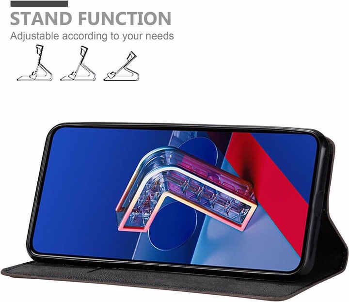 Actual product image Cadorabo Book Invisible Magnet Cover (Asus Zenfone 7 Pro)
