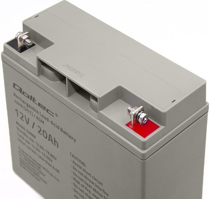 Produktbild Qoltec 53066 AGM battery 12V 20Ah max. 300A