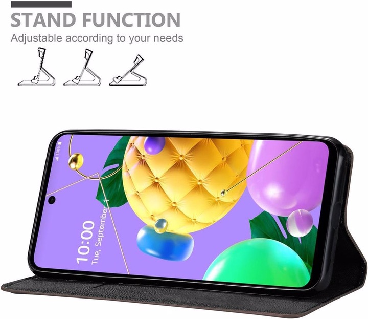 Actual product image Cadorabo Book Invisible Magnet Cover (LG K52)