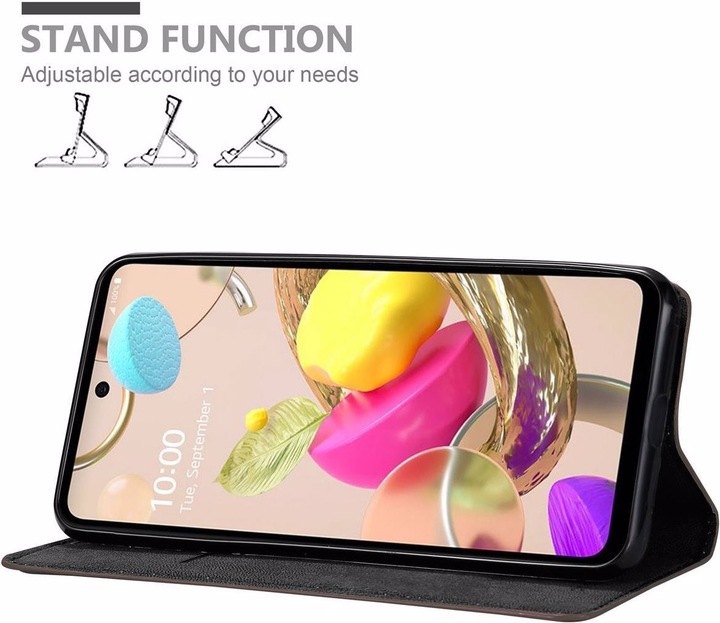 Actual product image Cadorabo Book Invisible Magnet Cover (LG K42)