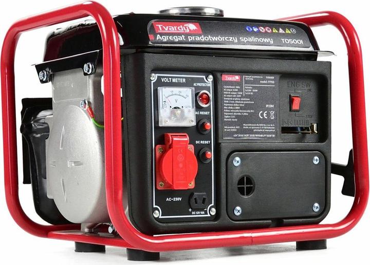 Immagine prodotto Tvardy Generatore di corrente a benzina 2 HP/720 W (650 W, 4.20 l)