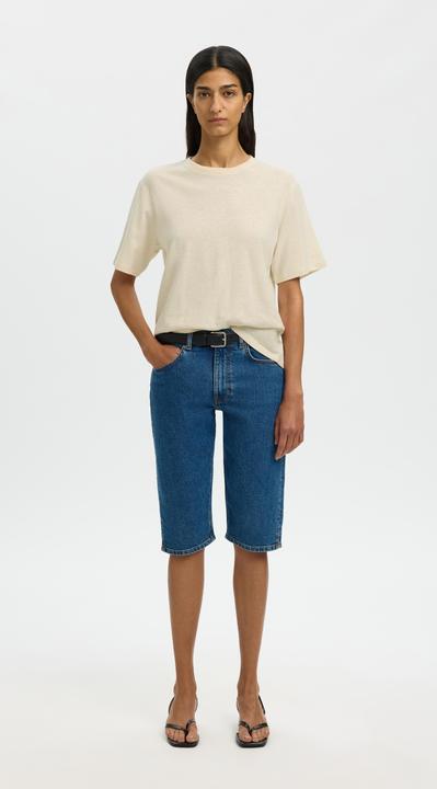 Produktbild Selected Slfada Ss Linen Blend Tee Noos (S)