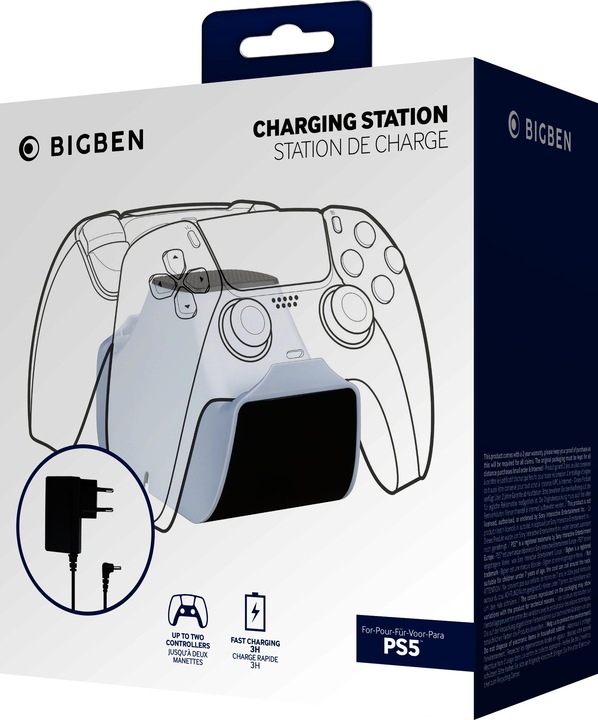 Produktbild Nacon Gaming Controller Dual-Charger (inkl. Netzteil) (PS5)