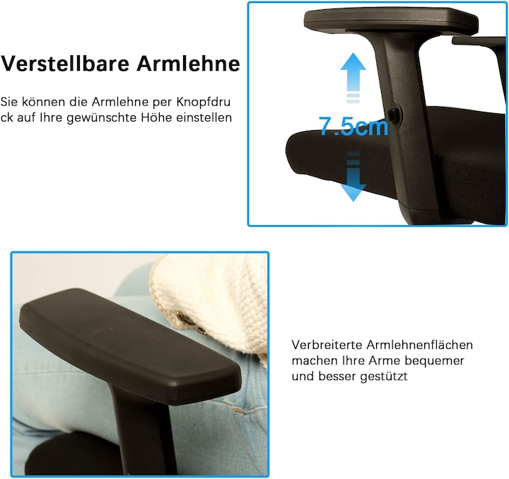 Actual product image Durrafy Adjustable desk chair