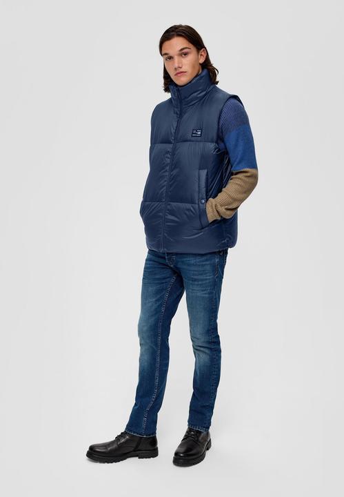 Produktbild s.Oliver Outdoor-Weste Steppweste mit Label-Patch (M)