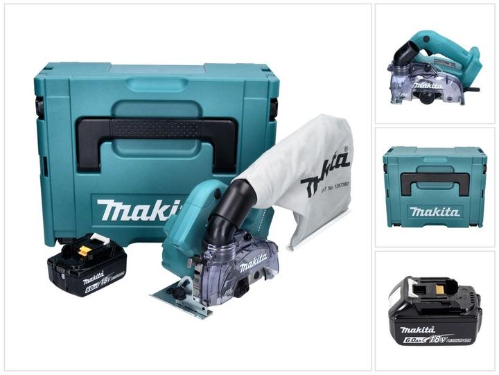 Produktbild Makita DCC 500 G1J Akku Diamantschneider 18 V 125 mm Brushless + 1x Akku 6,0 Ah + Makpac - ohne Lade (Exzenterschleifer)