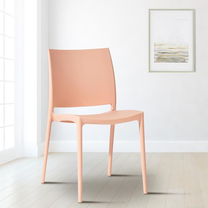Image du produit CLP Chaise de jardin Meton empilable Résistant aux intempéries Résistant aux UV