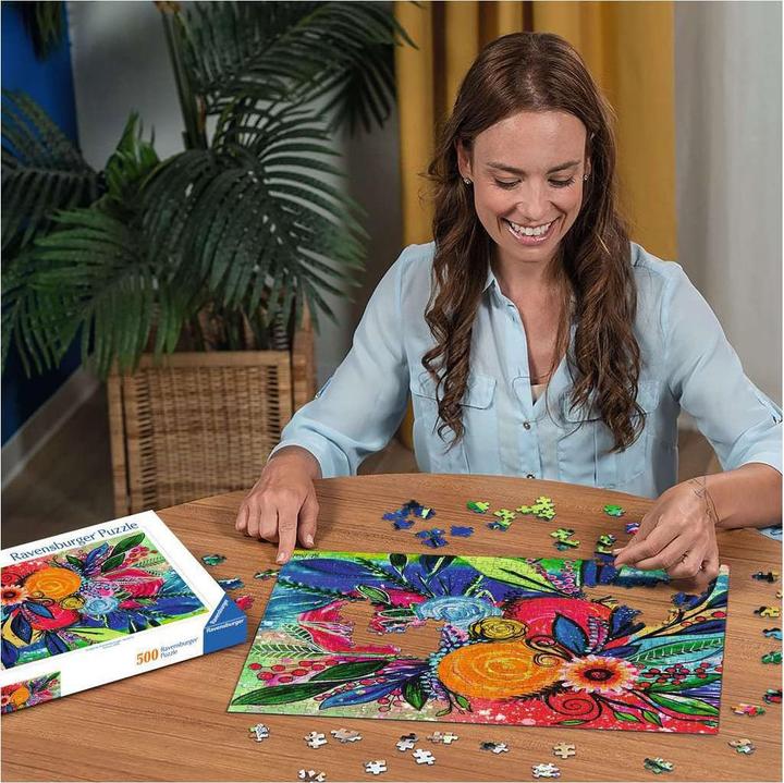 Actual product image Ravensburger Erwachsenenpuzzle 500 Teile - Farbenexplosion (500 pieces)