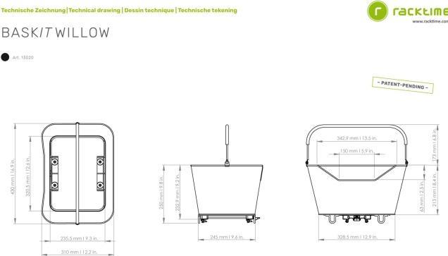 Produktbild Racktime Bask-it Willow (20 l)