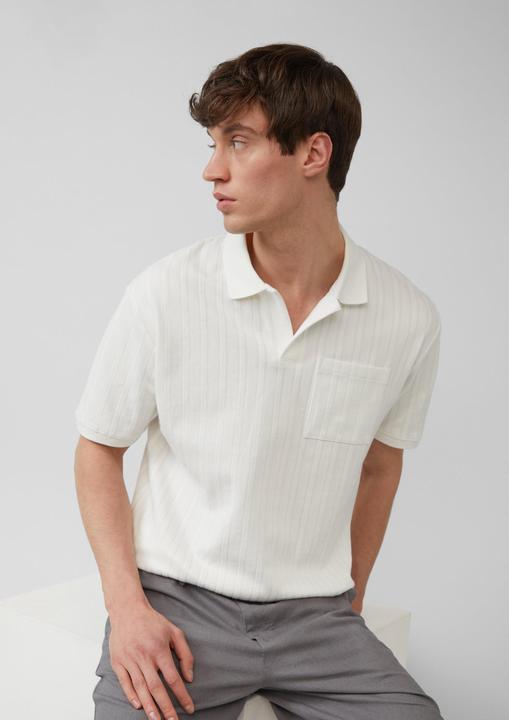 Actual product image S.Oliver Polo-Shirt Poloshirt im Relaxed Fit mit Struturstreifen (XL)