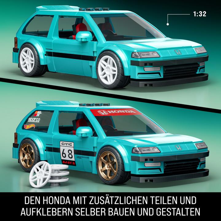 Actual product image Mattel Brick Shop Hot Wheels Speed Honda 2