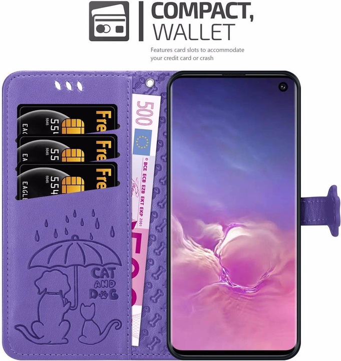 Produktbild Cadorabo Book Hunde & Katzen Cover (Samsung Galaxy S10)