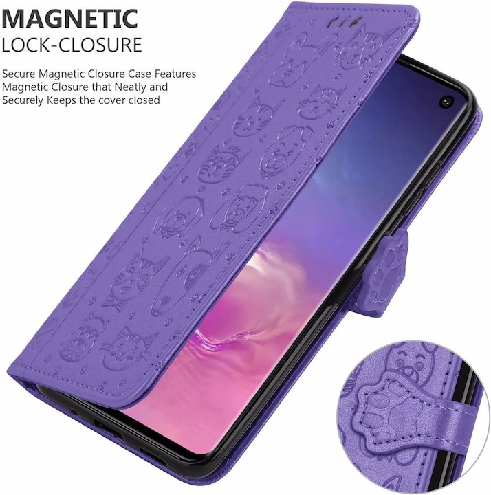 Produktbild Cadorabo Book Hunde & Katzen Cover (Samsung Galaxy S10)
