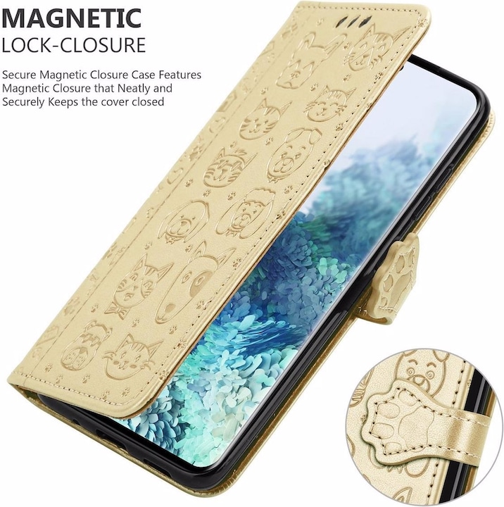 Produktbild Cadorabo Book Hunde & Katzen Cover (Samsung Galaxy S20)
