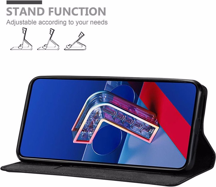 Actual product image Cadorabo Book Invisible Magnet Cover (Asus Zenfone 7)