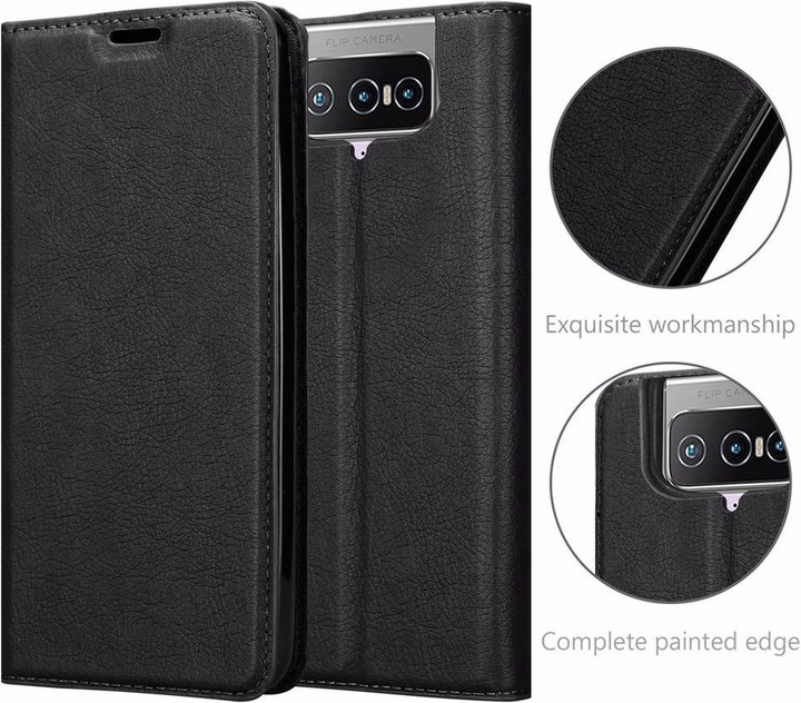 Actual product image Cadorabo Book Invisible Magnet Cover (Asus Zenfone 7)