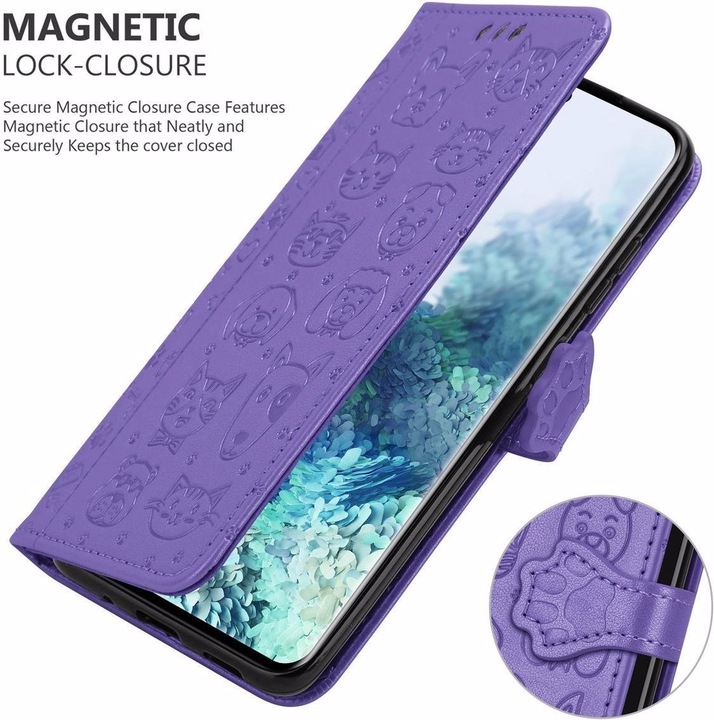 Actual product image Cadorabo Book Dogs & Cats Cover (Samsung Galaxy S20)