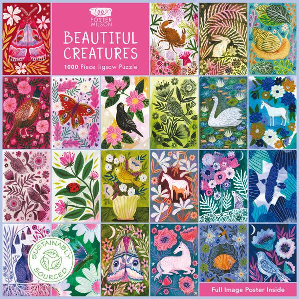 Actual product image Adult Sustainable Jigsaw Puzzle Lee Foster-Wilson: Animals (1000 pieces)