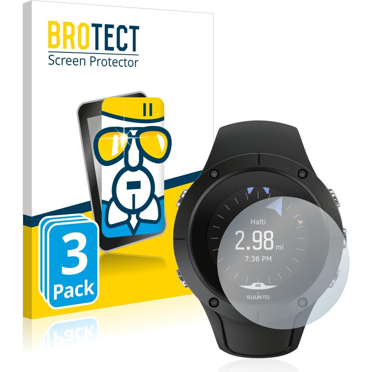 BROTECT AirGlass Panzerglasfolie, Smartwatch Schutzfolie, Transparent