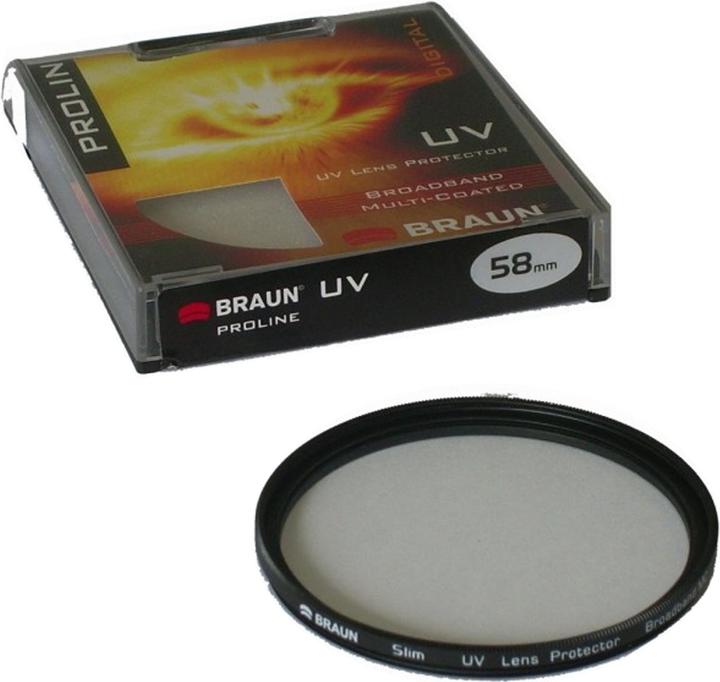 Produktbild Braun Photo PROLINE UV Ultraviolet (UV) camera filter (55 mm, UV-Filter)