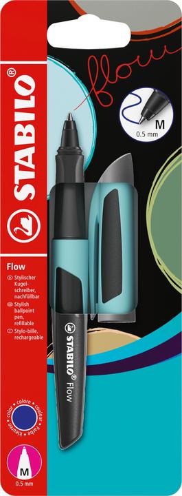 Produktbild STABILO Flow Kugelschreiber P'blau (purist blau, 1x)