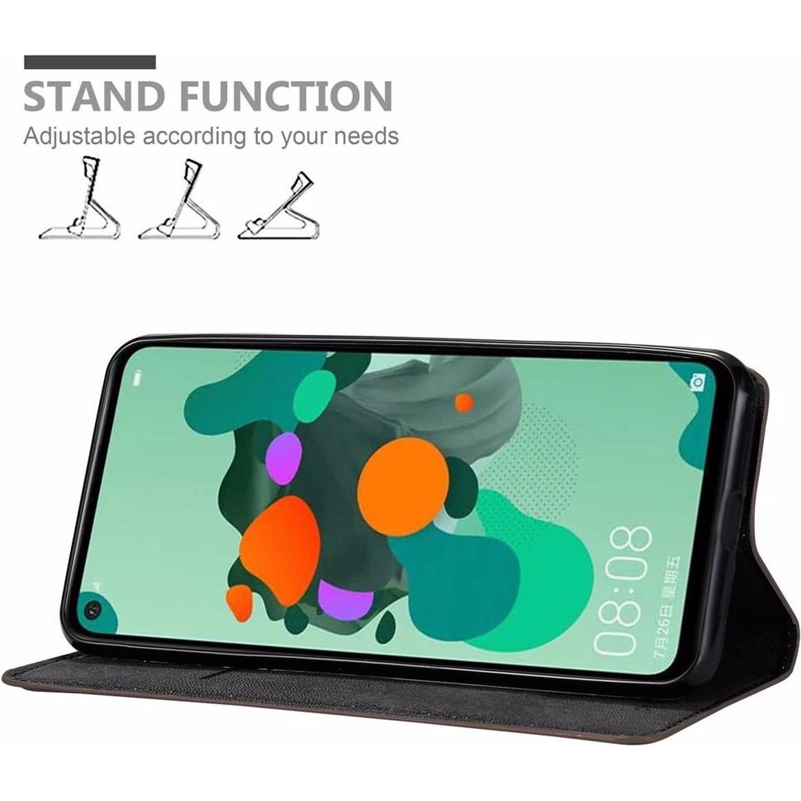 Thumbnail - Cadorabo Book Invisible Magnet Cover (Huawei Mate 30 Lite), Smartphone Hülle, Braun