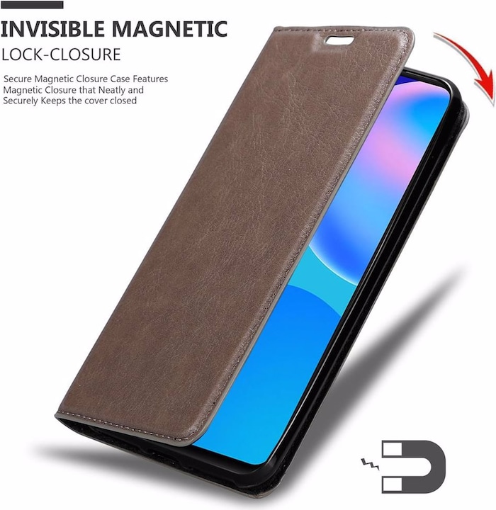 Actual product image Cadorabo Book Invisible Magnet Cover (Huawei P Smart (2021))