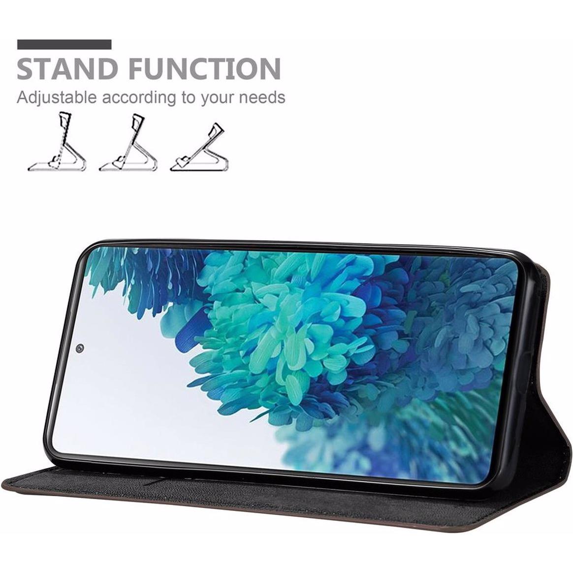 Thumbnail - Cadorabo Book Invisible Magnet Cover (Samsung Galaxy S20 FE), Smartphone Hülle, Braun