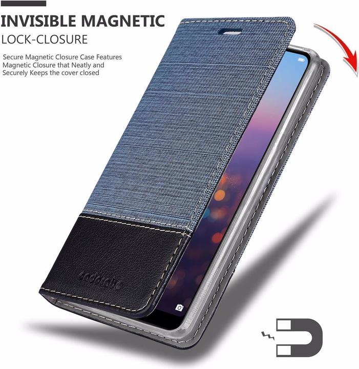 Actual product image Cadorabo Book Jeans Optics Cover (Huawei P20 Pro)