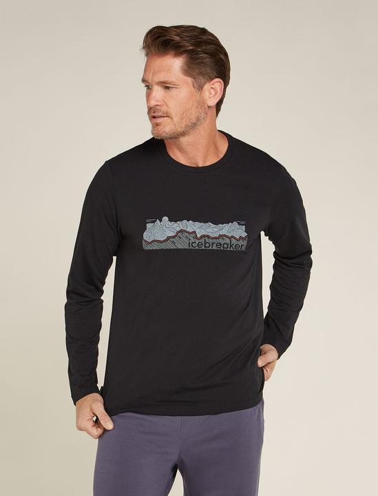 Immagine prodotto Icebreaker Uomo Merino Blend Central Classic LS Tee Haute Route (S)