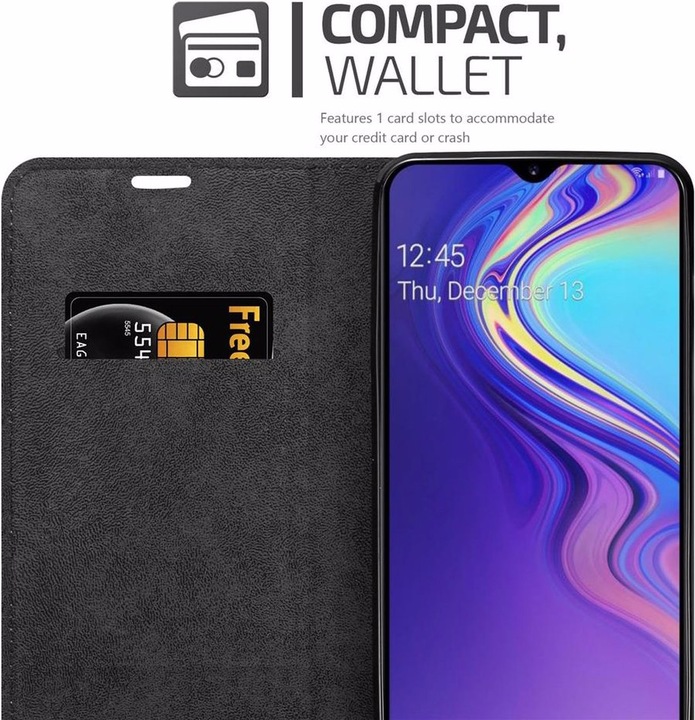 Actual product image Cadorabo Book Invisible Magnet Cover (Samsung Galaxy M30)