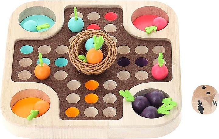 Immagine prodotto Vilac Gioca al gioco Mensch Ärgere dich nicht kleine Karotten