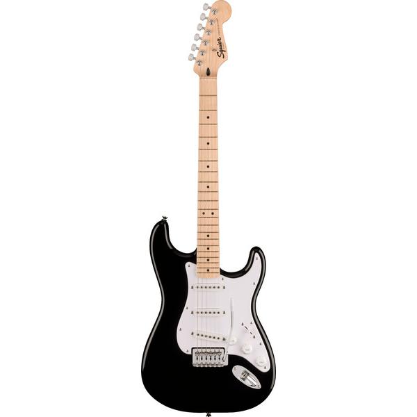 Fender Sonic Stratocaster MN Black elektrische gitaar (E-Gitarre, Pappel), Gitarre, Schwarz